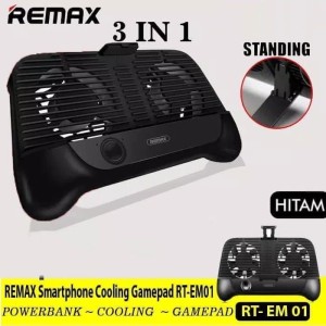 Remax Smartphone Cooling Gamepad Rt Em01 Standing Pad Handphone Hp Original Tokopedia