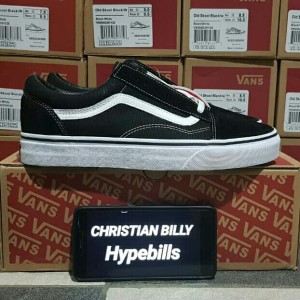 Vans Old Skool Black White Dt Original Tokopedia