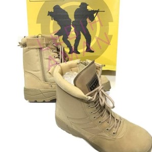 Sepatu Army Tactical Swat 8 Zipper Airsofter Boots Import Tokopedia