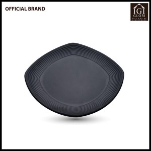Piring Persegi Ulir 10 Inch 6 Pcs Premium Doff G2401ckt Cokelat Tokopedia