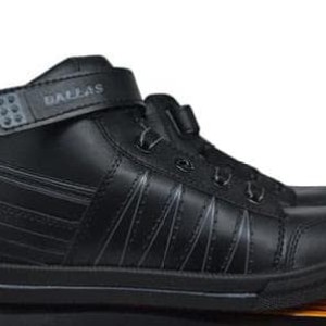 Sepatu Sekolah Anak Anak Dallas 737 Hitam Merah Tokopedia