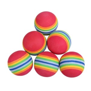 Bola Golf Pelangi Sponge Foam Busa Harga Satu Bola Tokopedia