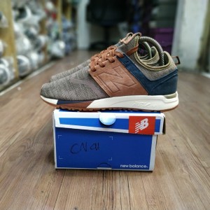 Jual New Balance 247 Luxe Brown Knit Premium BNIB Sepatu Sneakers NB pria