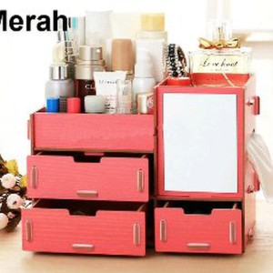 Rak Kosmetik Kaca Tempat Penyimpanan Makeup Rak Kosmetik Multifungs Tokopedia