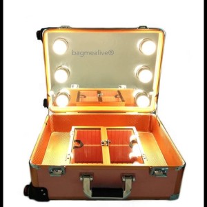 Sale Beauty Case Tempat Makeup Kotak Kosmetik Kaca Lampu Hitam Tokopedia
