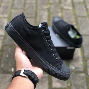 Sepatu Converse Full Black Tokopedia