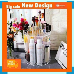 Rak Organizer Kosmetik Makeup Putar 360derajat Tokopedia