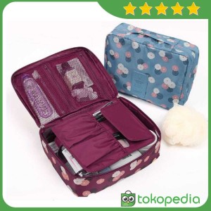 Flower Travel Organizer Bag Tas Jaring Tas Renang Pouch Tas Kosmetik B Tokopedia