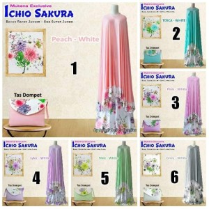 Harga Promo Mukena Sakura Ichio Tokopedia