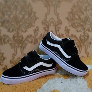 Vans Anak Old Skool Black White Tokopedia