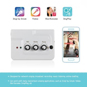 K3000 Live Sound Card Online Karaoke Singing Smartphone Android Apple Tokopedia