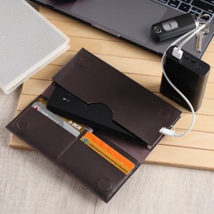 Dompet Pria Dompet Hp Kulit Asli Dua Slot Depan Dan Belakang Tokopedia