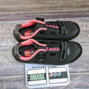 Sepatu Wanita Cleat Mtb Santic Black Pink Breathable Sepatu Sepeda Cewek Sepatu Sepeda Perempuan Mirip Sidi Sepatu Cleat Sepatu Gowes Tokopedia