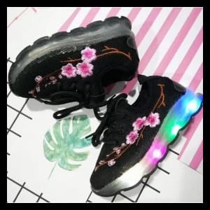 Sepatu Anak Cewek Import Bunga Sepatu Led Anak Perempuan Import Bunga Tokopedia
