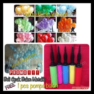 Promo Balon Metalik Free Pompa Balon Tangan Harga Promo Tokopedia