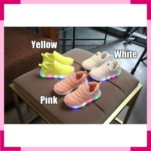 Led V Dynamo Slip On Shoes Sepatu Sekolah Olahraga Sneakers Kets Anak Lamp Tokopedia