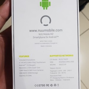 Smartphone Nuu M4x Lite 4g Lte Ram 3gb Rom 32gb Grs Resmi 1 Tahun Tokopedia