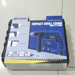 Bor Listrik Krisbow Set Tinggal pakai / Impact Drill 13mm (21pc)