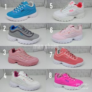 Sepatu Fila Cewek Biru Tokopedia