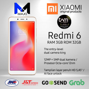 Xiomi Redmi 6 Ram 3 32 Gb Garansi Distributor Tokopedia