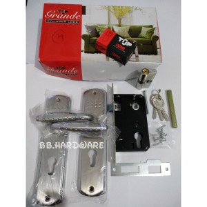 Harga Promo Kunci Pintu Set Top Grande Silinder Komplit Handle Gagang Tarikan Tokopedia