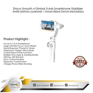 Zhiyun Smooth 4 Smartphone Gimbal Harga Murah Tokopedia