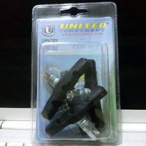 Brake Pad Brake Shoe V Brake Karet Soft Lembut Biru Harga 4 Pad Tokopedia