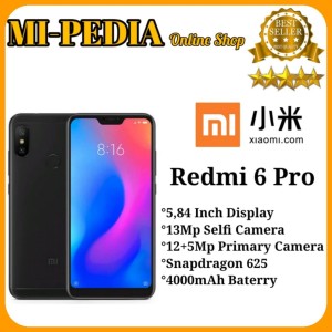 Xiaomi Redmi 6 Pro Ram 4gb 64gb Tokopedia