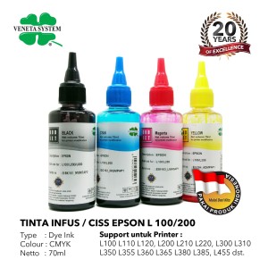 Tinta Epson L100 L110 L200 L200 L210 L220 L300 L310 Harga Satuan Tokopedia