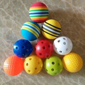 Bola Golf Pelangi Sponge Foam Busa Harga Satu Bola Tokopedia