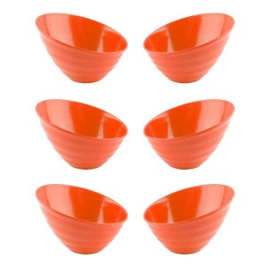 Igi Glori Melamine Mangkok Makan Miring 7 Inch Melamin G4770 Isi 6pcs Merah Tokopedia