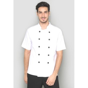 Seragam Baju Koki Lengan Pendek Putih Harga Murah Qualitas Prima Tokopedia