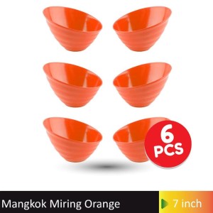 Igi Glori Melamine Mangkok Makan Miring 7 Inch Melamin G4770 Isi 6pcs Merah Tokopedia