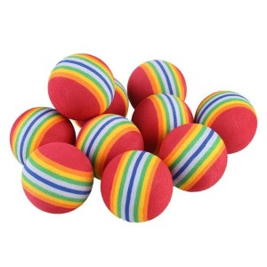 Bola Golf Pelangi Sponge Foam Busa Harga Satu Bola Tokopedia