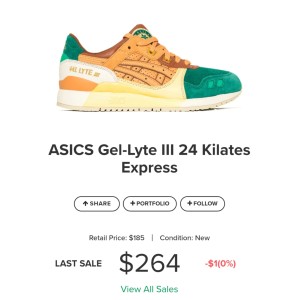 asics share price