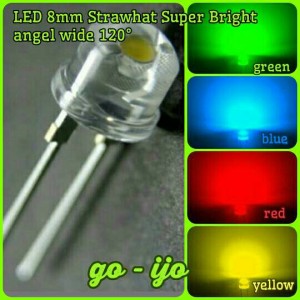 jual lu led 8mm led 8 mm strawhat bright go ijo jual lu led 8mm led 8 mm strawhat bright go ijo