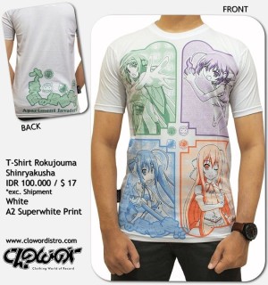 jual kaos baju tshirt anime rokujouma clowor animemanga jual kaos baju tshirt anime rokujouma clowor animemanga