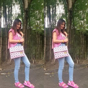 Tas Selempang Penelope Pink/Slag bag Envelope Pink