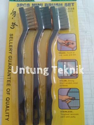 jual sikat baja mini set 3 pcs sellery untung teknik jual sikat baja mini set 3 pcs sellery untung teknik