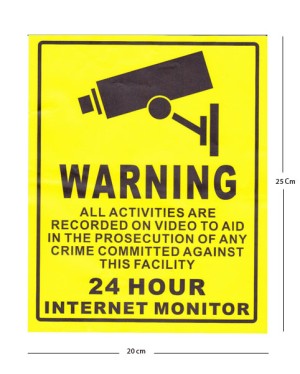 Jual Stiker Label CCTV WARNING - tokoadada  Tokopedia