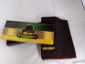 sarung ATLAS favorit - HITAM POLOS
