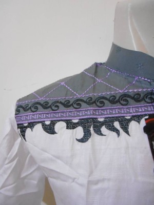 Baju Koko Bordir White Elegant 3