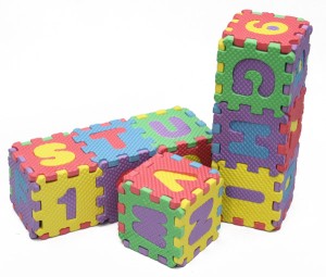 Karpet Puzzle Huruf Dan Angka Evamat 36 Buah Ukuran 8x8 Cm ...