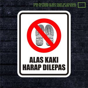 Jual WSKPC013 Sticker Safety Sign Warning Sign Alas Kaki