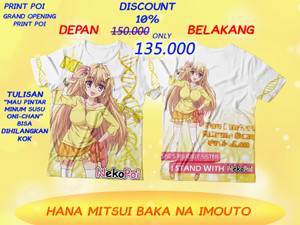 Jual Hana Mitsui Baka na Imouto Full Print T-Shirt ( With