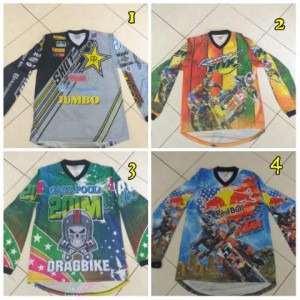 kaos motor / kaos draq panjang