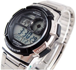 Casio Digital Jam Tangan Wanita Silver Strap Rantai  A 