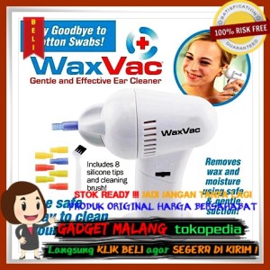 Electric Ear Wax Vacuum Vac Wax Removal / Pembersih Telinga - White