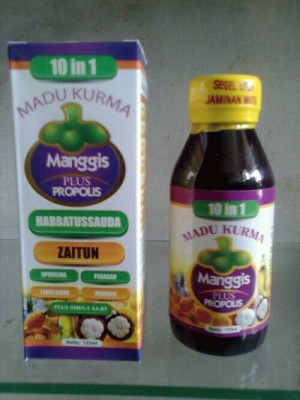 MADU KURMA manggis PLUS PROPOLIS ( 10 IN 1 )