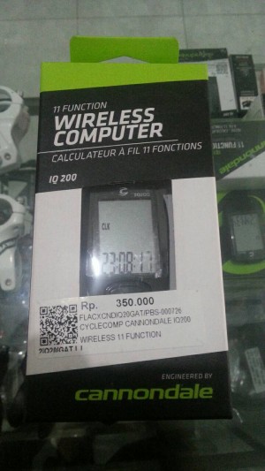 Jual Cyclocomputer Speedometer Cannondale Iq200 Wireless jual cyclocomputer speedometer cannondale iq200 wireless